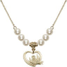 Guardian Angel Crystal Necklace | 1/2 inch | 6mm Beads   14kt Gold Filled