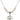 Sorrowful Mother Crystal Necklace | 3/4 inch | 6mm Beads   Sterling Silver