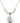Sorrowful Mother Crystal Necklace | 3/4 inch | 6mm Beads   Sterling Silver