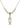 Cross Crystal Necklace | 1 inch | 6mm Beads   14kt Gold Filled