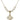 Four Way Medal Crystal Necklace | 7/8 inch | 6mm Beads   14kt Gold Filled