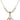 Trinity Irish Knot Crystal Necklace | 3/4 inch | 6mm Beads   14kt Gold Filled