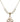 Trinity Irish Knot Crystal Necklace | 3/4 inch | 6mm Beads   14kt Gold Filled