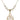 Irish Knot / Claddagh Crystal Necklace | 1 1/4 inch | 6mm Beads   14kt Gold Filled