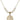Shamrock w/ Celtic Border Crystal Necklace | 3/4 inch | 6mm Beads   14kt Gold Filled