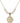 Shamrock w/ Celtic Border Crystal Necklace | 3/4 inch | 6mm Beads   14kt Gold Filled
