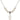 Cancer Awareness Crystal Necklace | 7/8 inch | 6mm Beads   Sterling Silver