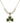 Shamrock Crystal Necklace | 3/4 inch | 6mm Beads   14kt Gold Filled