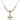 Crucifix Crystal Necklace | 1 inch | 6mm Beads   14kt Gold Filled