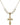 Crucifix Crystal Necklace | 1 inch | 6mm Beads   14kt Gold Filled