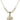 Four Way Medal Crystal Necklace | 3/4 inch | 6mm Beads   14kt Gold Filled