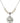 Holy Spirit Crystal Necklace | 3/4 inch | 6mm Beads   Sterling Silver