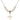 Cross Crystal Necklace | 7/8 inch | 6mm Beads   14kt Gold Filled