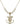 Crucifix Crystal Necklace | 1 inch | 6mm Beads   14kt Gold Filled