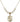 Saint Michael the Archangel Crystal Necklace | 3/4 inch | 6mm Beads   14kt Gold Filled