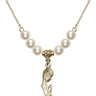 Madonna Crystal Necklace | 1 inch | 6mm Beads   14kt Gold Filled
