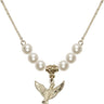 Holy Spirit Crystal Necklace | 1/2 inch | 6mm Beads   14kt Gold Filled