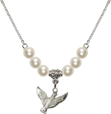 Collar de cristal del Espíritu Santo | 1/2 pulgada | Cuentas de 6 mm | N31-5912