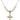 Cross Crystal Necklace | 1 inch | 6mm Beads   14kt Gold Filled