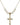 Cross Crystal Necklace | 1 inch | 6mm Beads   14kt Gold Filled