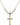 Cross Crystal Necklace | 1 inch | 6mm Beads   14kt Gold Filled