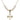 Cross Crystal Necklace | 1 1/8 inch | 6mm Beads   14kt Gold Filled