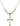 Cross Crystal Necklace | 1 1/8 inch | 6mm Beads   14kt Gold Filled