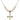 Cross Crystal Necklace | 1 inch | 6mm Beads   14kt Gold Filled