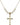 Cross Crystal Necklace | 1 inch | 6mm Beads   14kt Gold Filled
