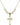 Cross Crystal Necklace | 1 inch | 6mm Beads   14kt Gold Filled