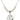 Faith, Hope & Charity Crystal Necklace | 7/8 inch | 6mm Beads   Sterling Silver