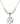 Faith, Hope & Charity Crystal Necklace | 7/8 inch | 6mm Beads   Sterling Silver