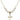 Cross Crystal Necklace | 7/8 inch | 6mm Beads   14kt Gold Filled