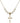 Cross Crystal Necklace | 7/8 inch | 6mm Beads   14kt Gold Filled