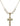 Crucifix Crystal Necklace | 1 1/8 inch | 6mm Beads   14kt Gold Filled