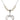 Adoption Heart Crystal Necklace | 1 1/8 inch | 6mm Beads   Sterling Silver