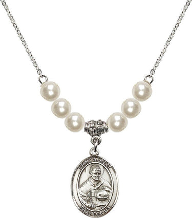 Collar de cristal de San Alberto Magno | 1,9 cm | Cuentas de 6 mm | N31-8001
