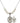 Saint Agatha Crystal Necklace | 3/4 inch | 6mm Beads   Sterling Silver