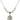 Saint Agatha Crystal Necklace | 3/4 inch | 6mm Beads   Sterling Silver