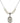 Saint Apollonia Crystal Necklace | 3/4 inch | 6mm Beads   Sterling Silver
