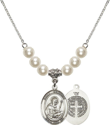 Collar de cristal de San Benito | 1,9 cm | Cuentas de 6 mm | N31-8008