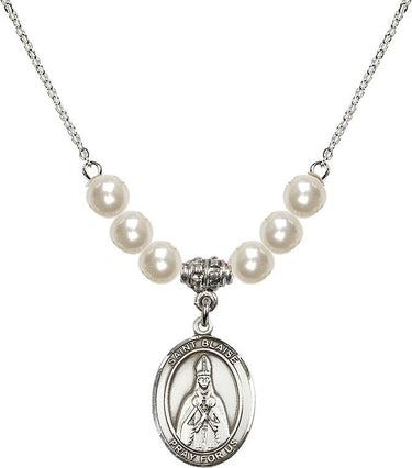Collar de cristal de San Blas | 1.9 cm | Cuentas de 6 mm | N31-8010