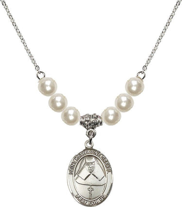 Collar de cristal de Santa Catalina Drexel | 3/4 pulgadas | Cuentas de 6 mm | N31-8015