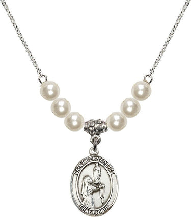 Collar de cristal de Santa Bernadette | 1,9 cm | Cuentas de 6 mm | N31-8017