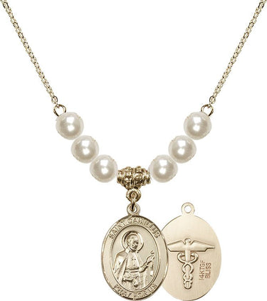 Collar de cristal de enfermera de San Camilo de Lelis | 1,9 cm | N31-8019--9