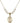 Saint Christopher Crystal Necklace | 3/4 inch | 6mm Beads   14kt Gold Filled