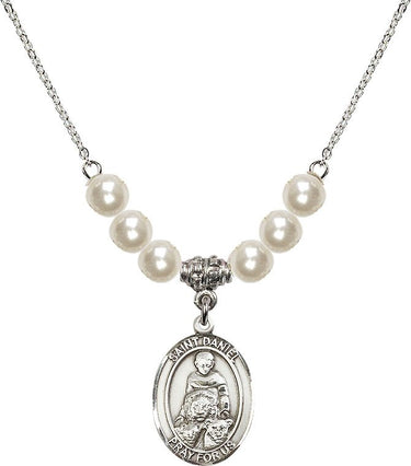 Collar de cristal de San Daniel | 1,9 cm | Cuentas de 6 mm | N31-8024