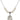 Saint Clare of Assisi Crystal Necklace | 3/4 inch | 6mm Beads   Sterling Silver