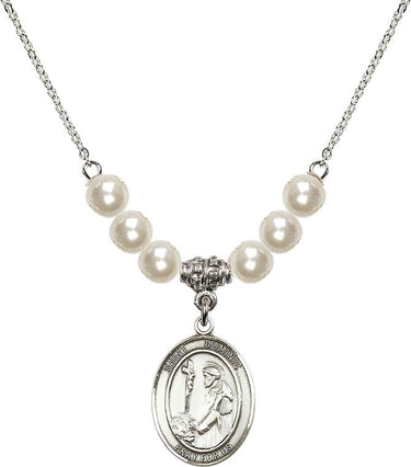 Collar de cristal de Santo Domingo de Guzmán | 3/4 pulgada | Cuentas de 6 mm | N31-8030