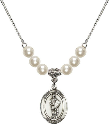 Collar de cristal de San Florian | 3/4 pulgada | Cuentas de 6 mm | N31-8034
